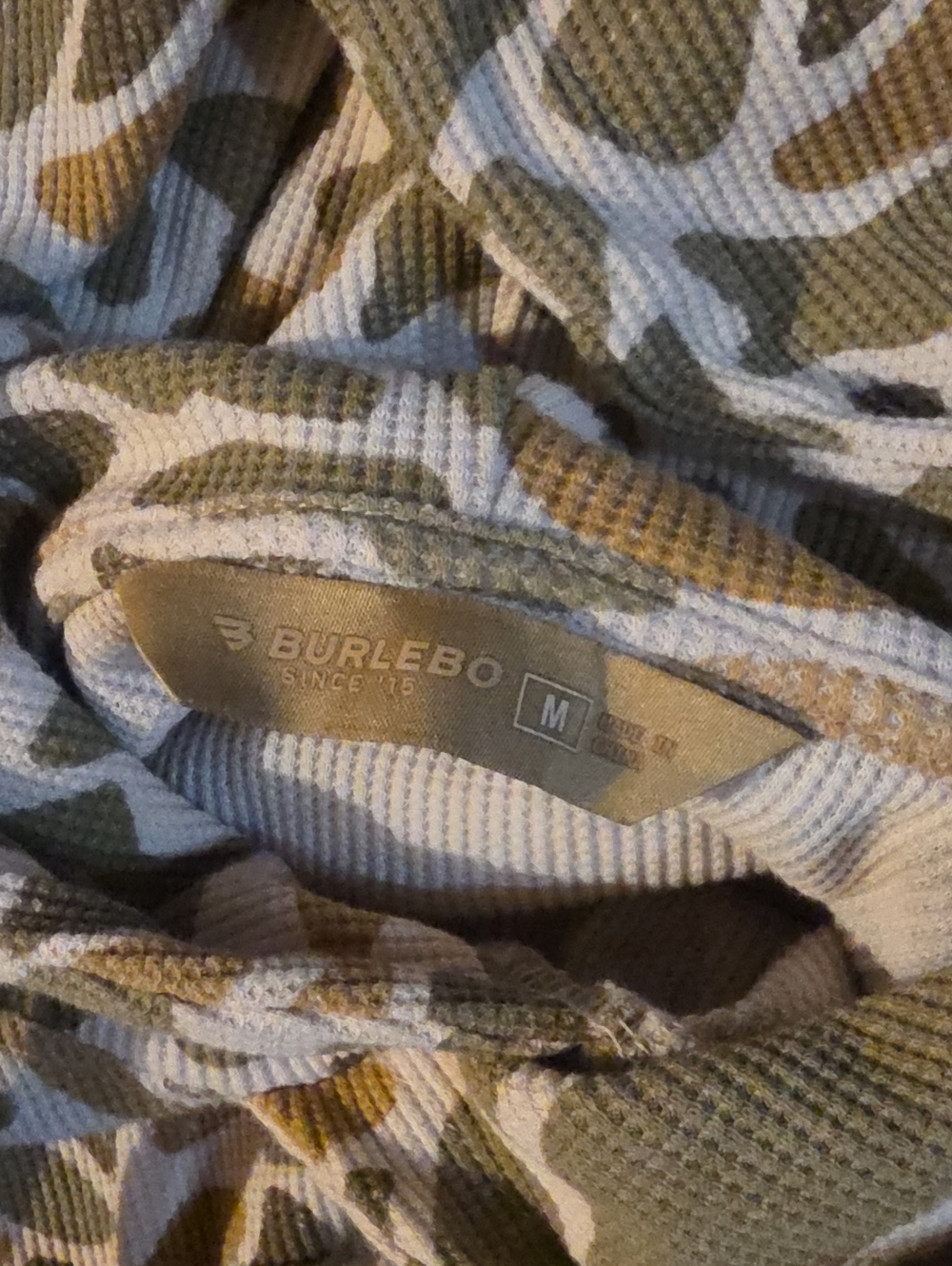 BURLEBO Camo Hoodie Shirt Size M - Picture 4 of 9